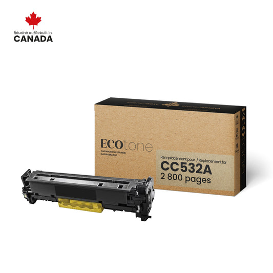 HP CC532A Reman Ecotone Jaune 2.8K