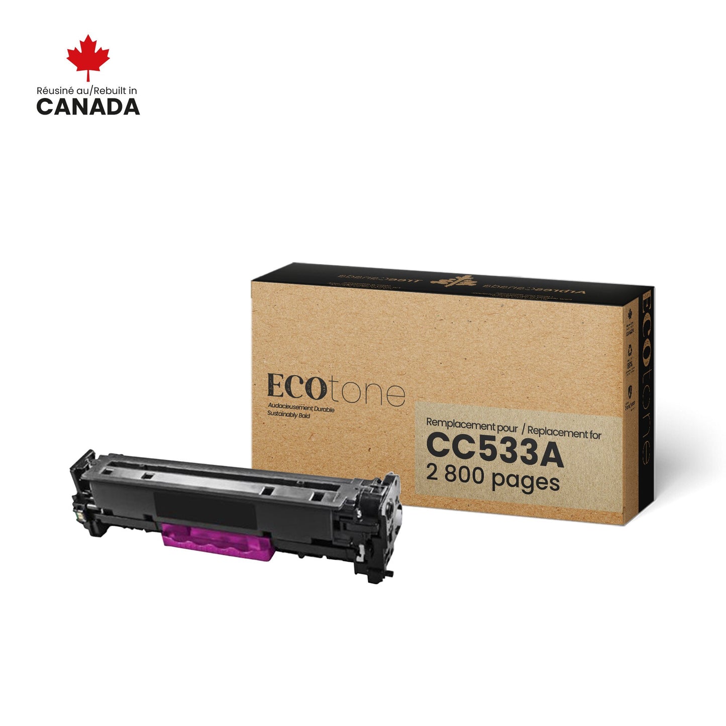 HP CC533A Reman Ecotone Magenta 2.8K