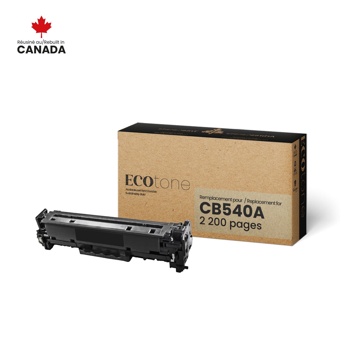 HP CB540A Reman Ecotone Black 2.2K