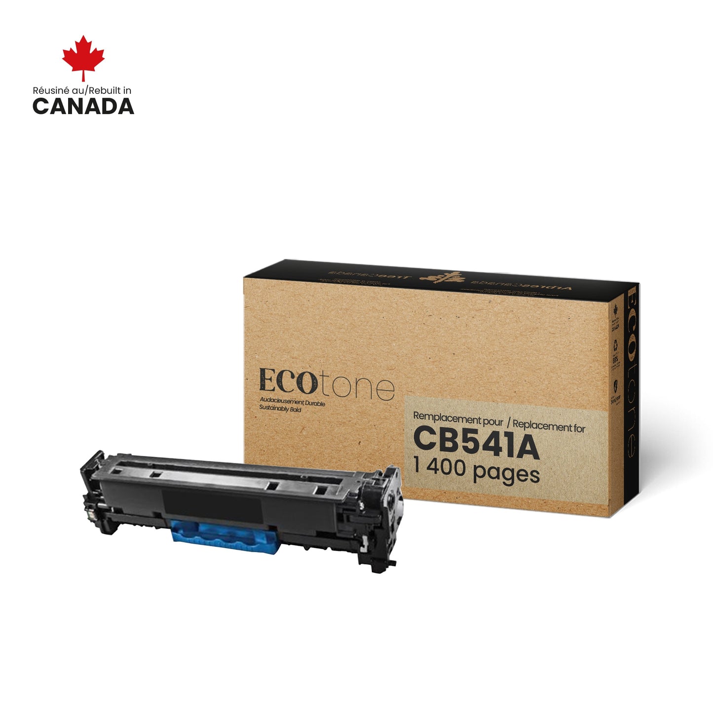 HP CB541A Reman Ecotone Cyan 1.4K