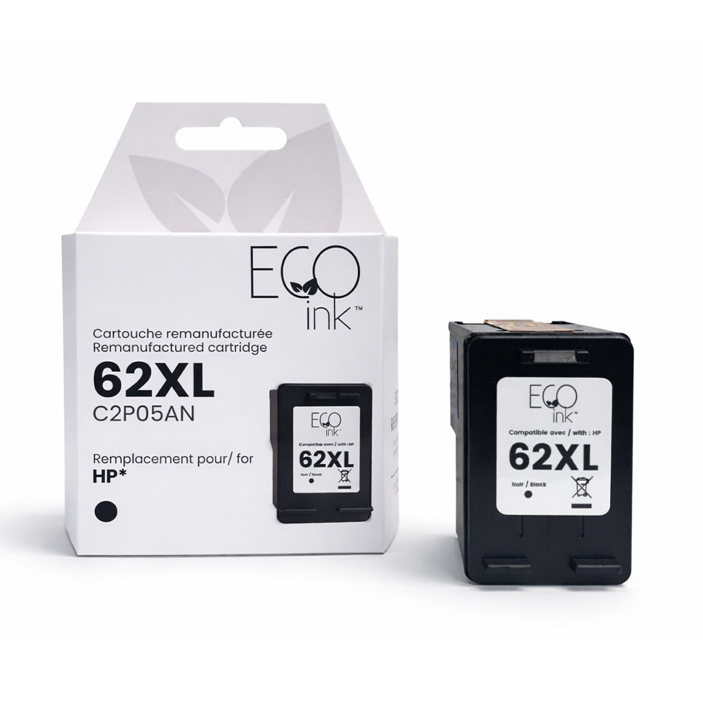 HP No.62XL C2P05AN Reman Black EcoInk