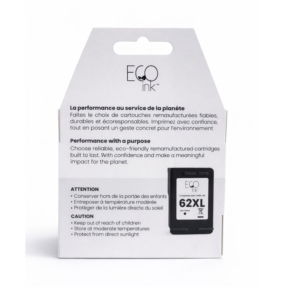 HP No.62XL C2P05AN Reman Black EcoInk