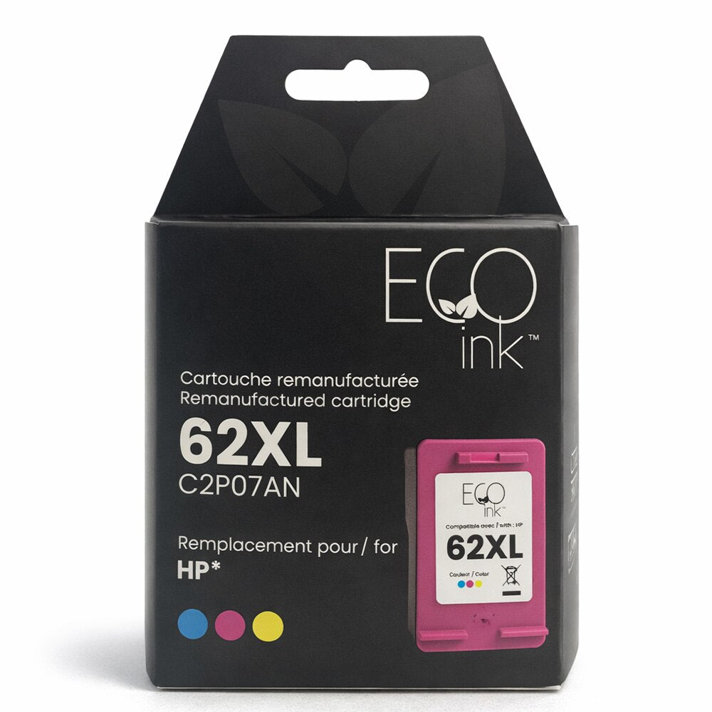 HP No.62XL C2P07AN Reman Color EcoInk