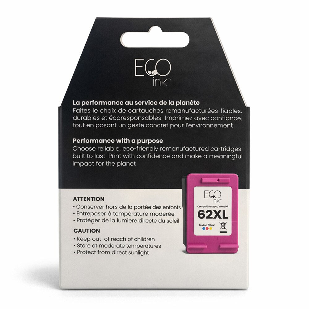 HP No.62XL C2P07AN Reman Color EcoInk