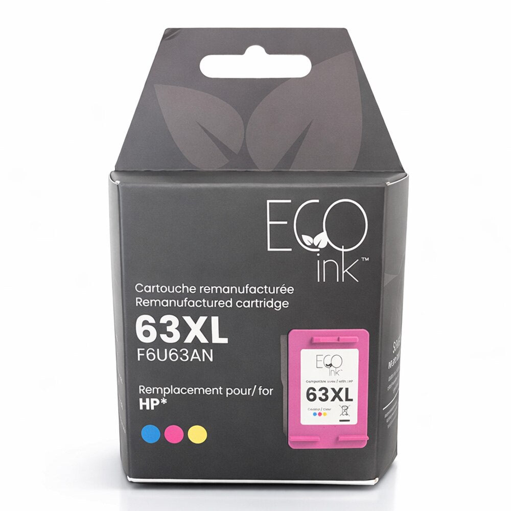 HP no.63XL F6U63AN Reman Color EcoInk