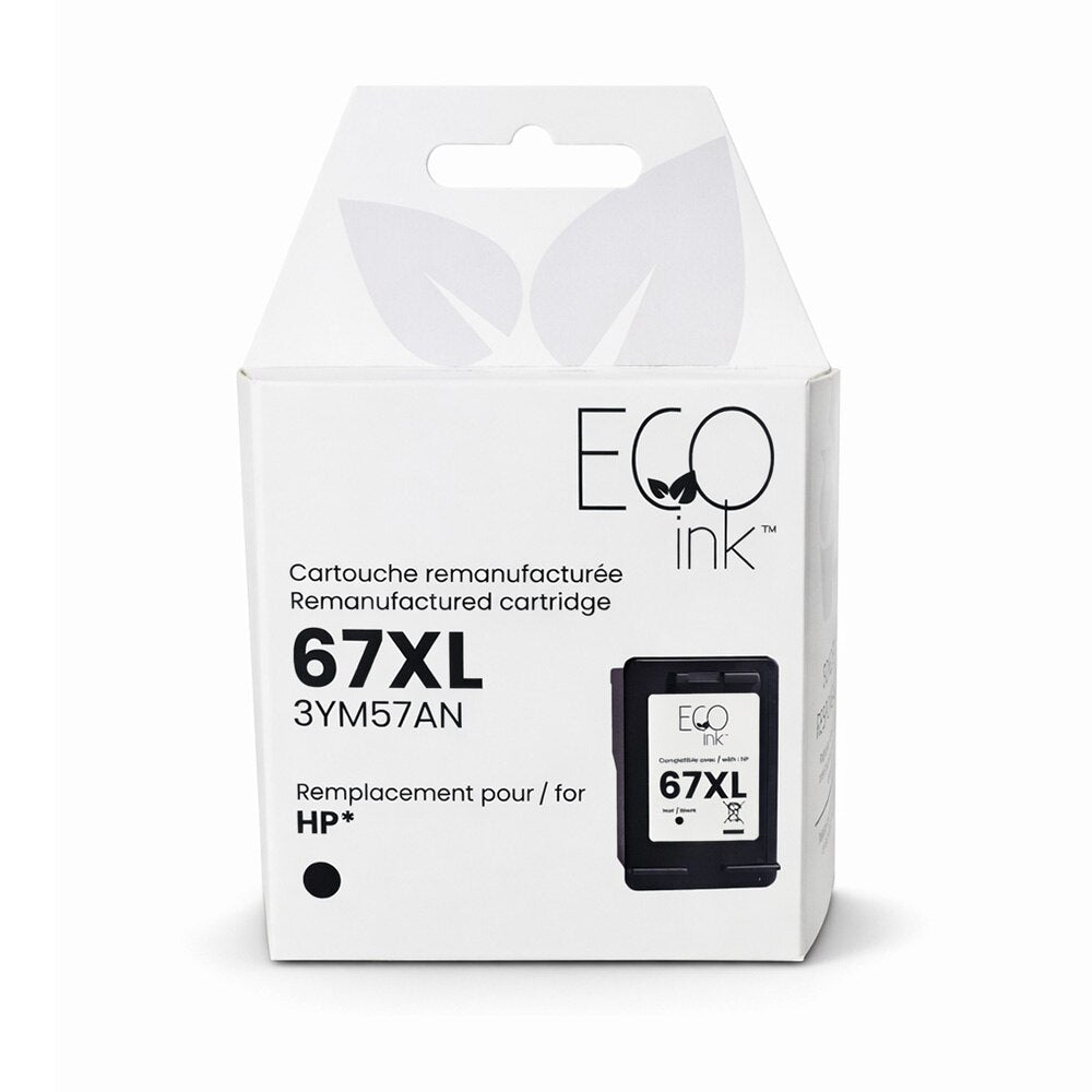 HP No.67XL 3YM57AN Reman EcoInk Black 240 copies