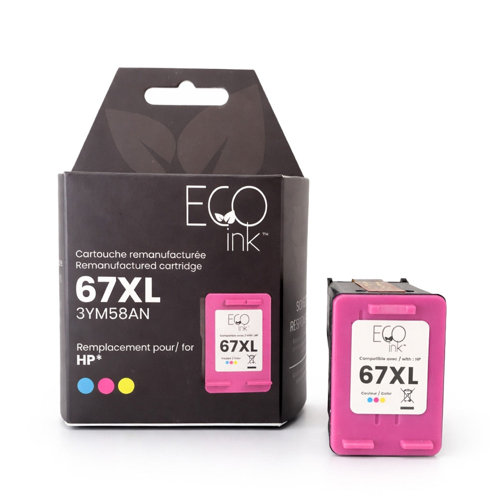 HP no.67XL 3YM58AN Reman EcoInk Color 200 copies