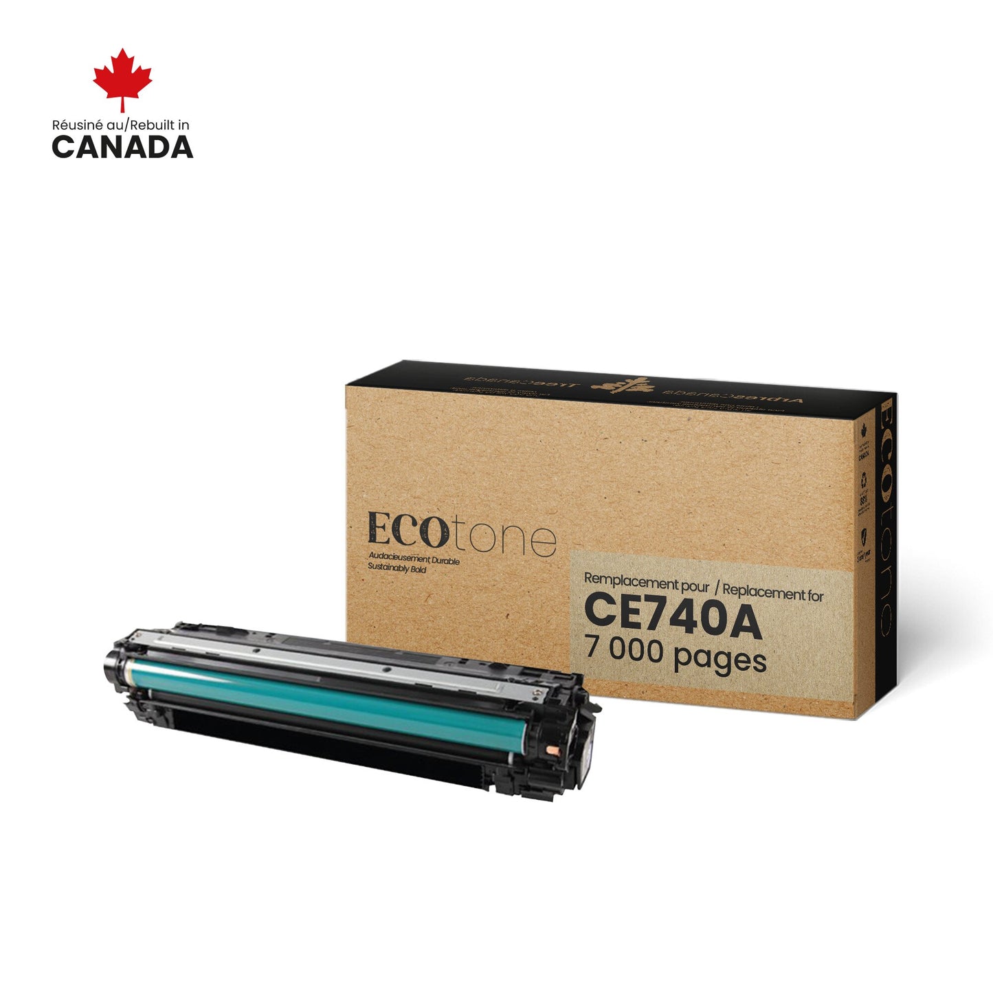 HP CE740A Reman Ecotone Black 7K