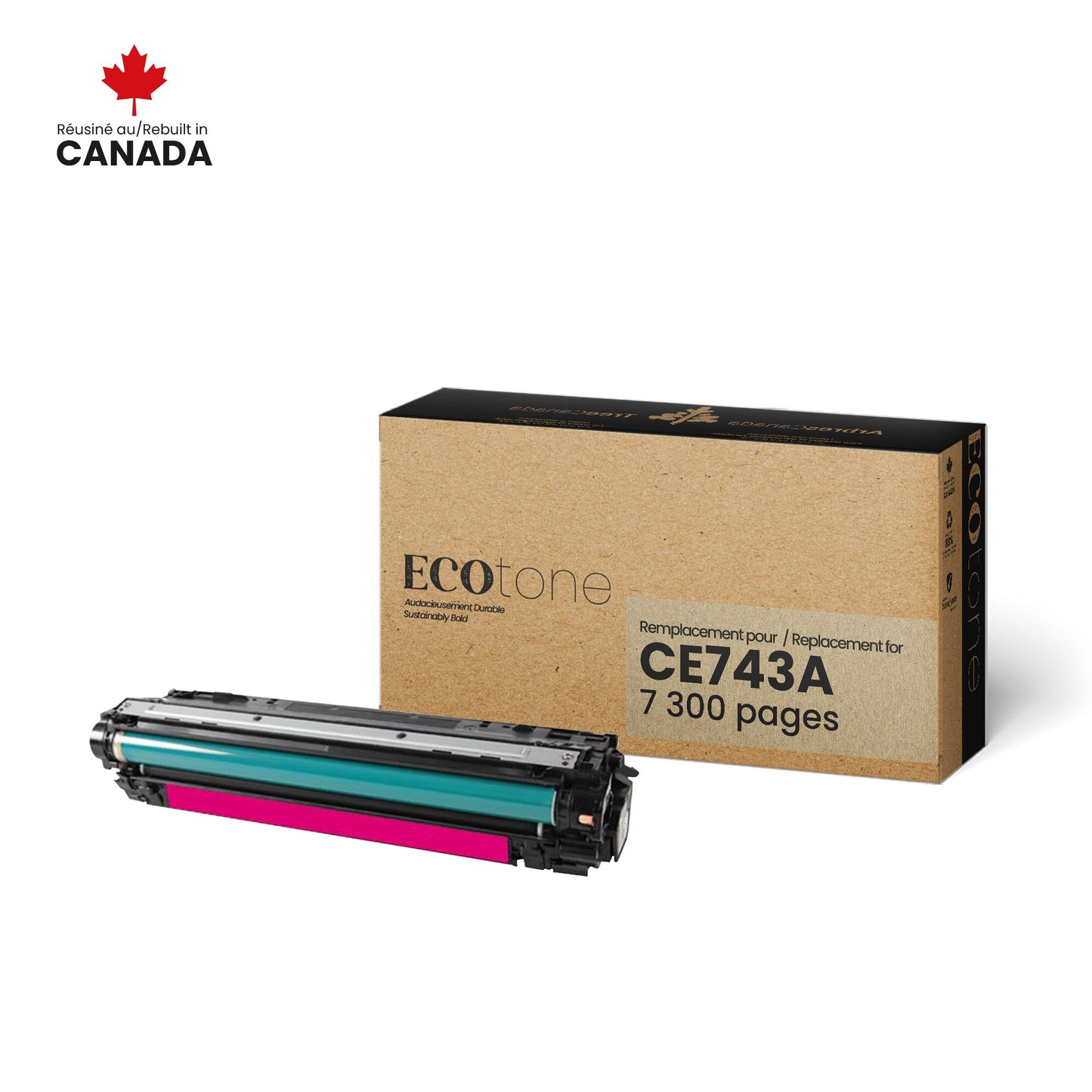 HP CE743A Reman Ecotone Magenta 7.3K