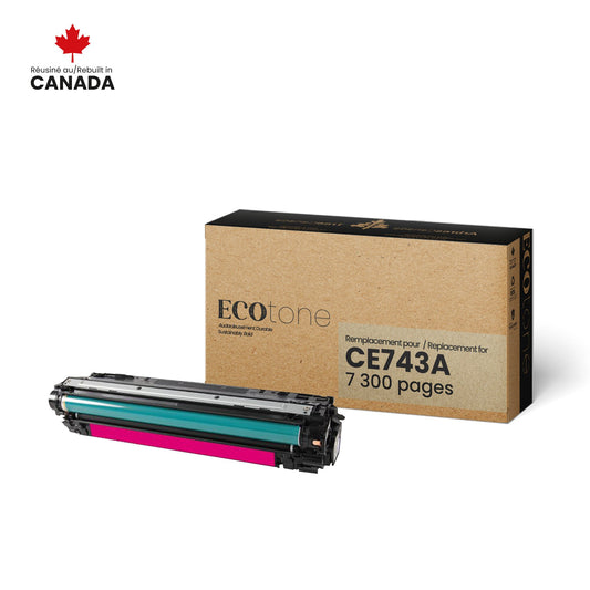 HP CE743A Reman Ecotone Magenta 7.3K