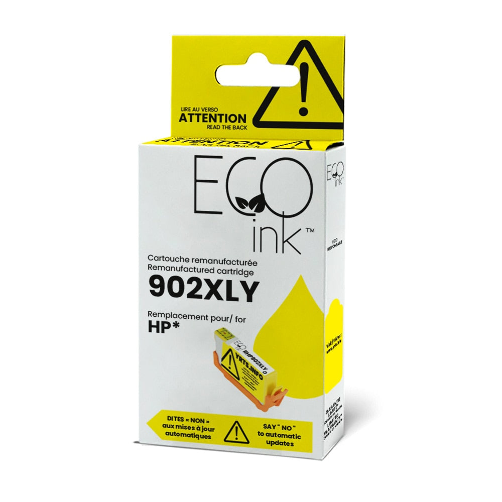 HP No.902XL T6M10AN Reman Yellow EcoInk YRTS