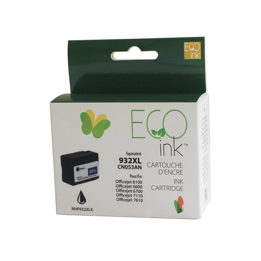 HP 932XL black reman. EcoInk