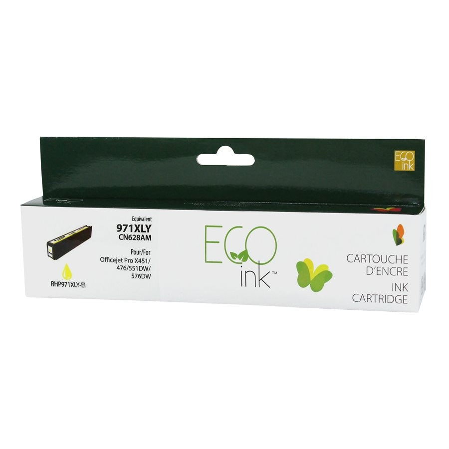 HP 971XL Yellow reman. EcoInk