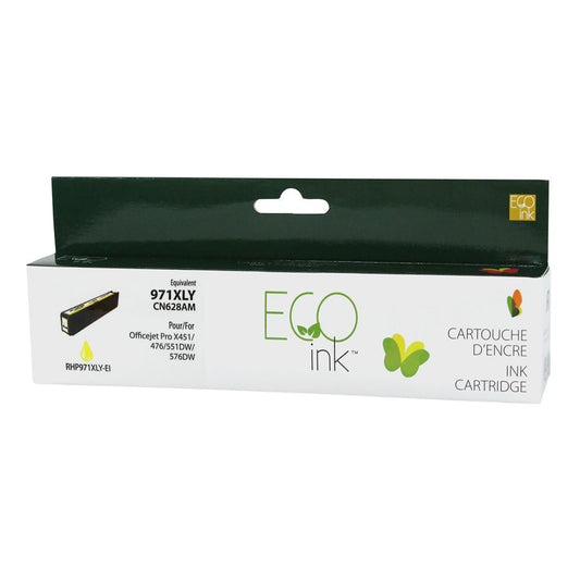 HP 971XL Jaune reman. EcoInk
