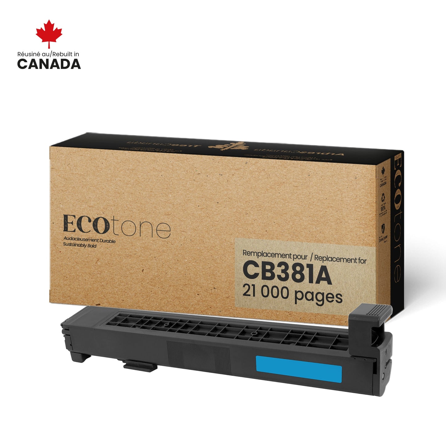 HP CB381A Reman Ecotone Cyan 21K