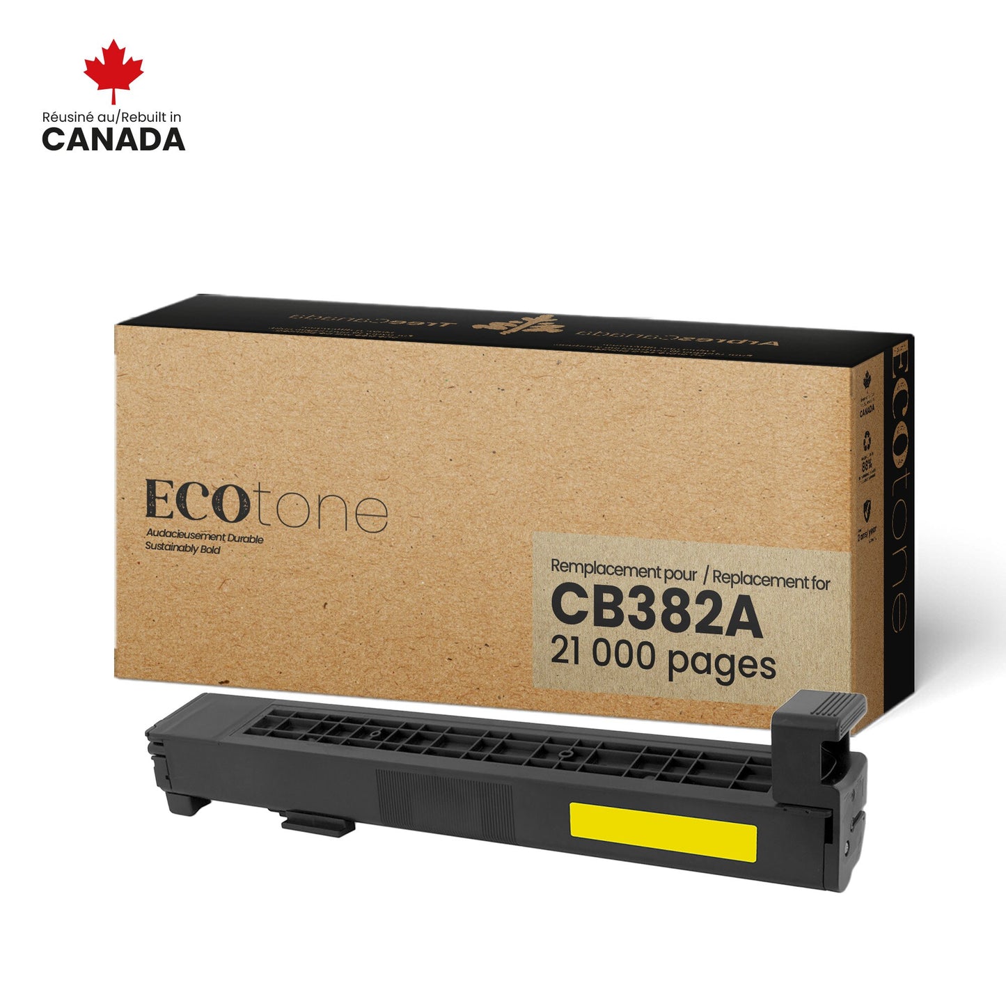 HP CB382A Reman Ecotone Yellow 21K
