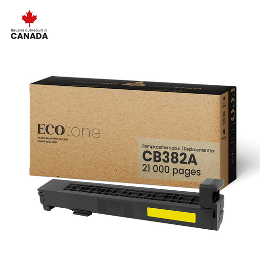 HP CB382A Reman Ecotone Jaune 21K