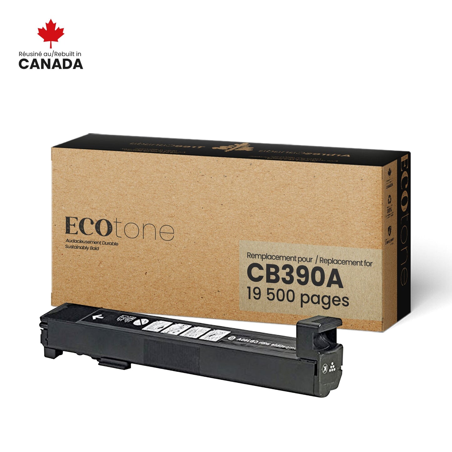 HP CB390A Reman Ecotone Black 19.5K