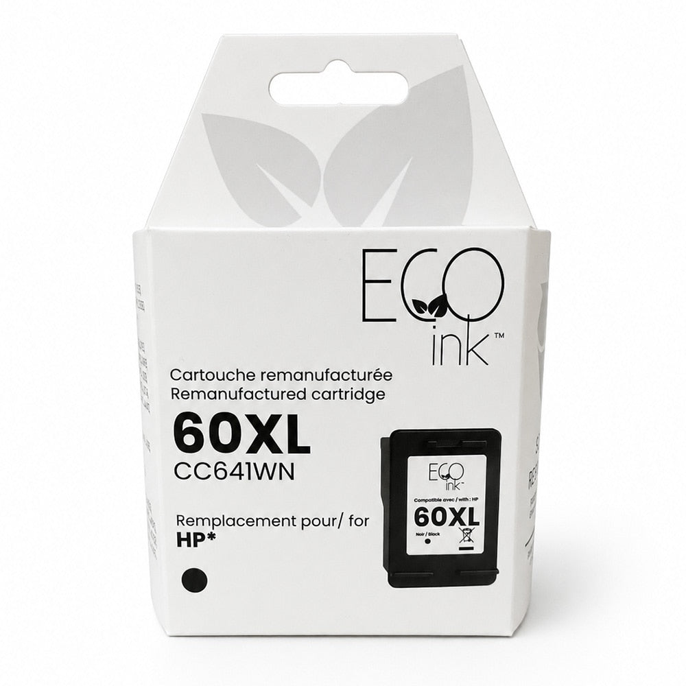 HP No. 60XL CC641 Reman Black EcoInk