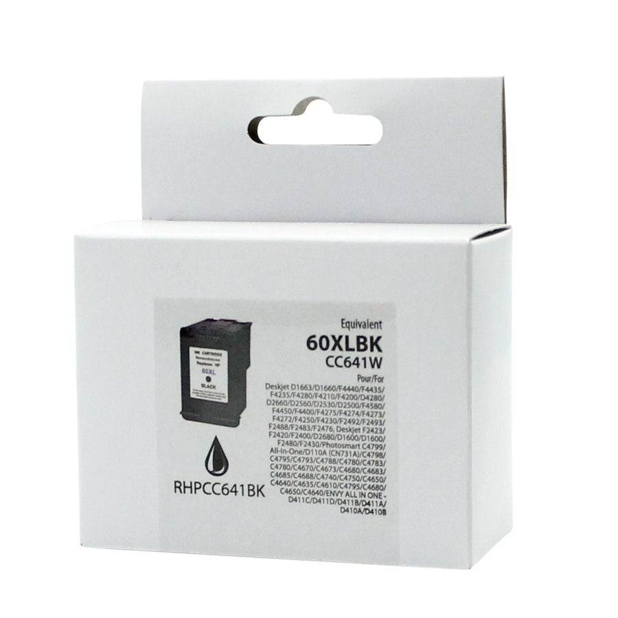 HP No. 60XL CC641 Reman Black Neutral Box TBD