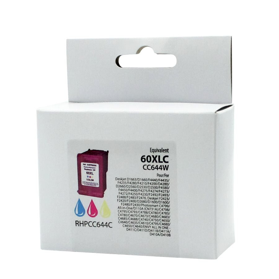 HP No. 60XL CC644 Reman Colour Neutral Box  TBD