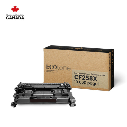 HP CF258X Reman Ecotone 10K (Sans toner level)