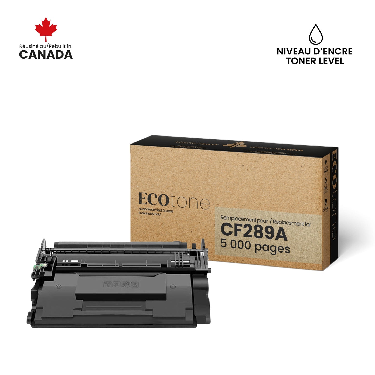 HP CF289A Reman Ecotone 5K (With toner level)
