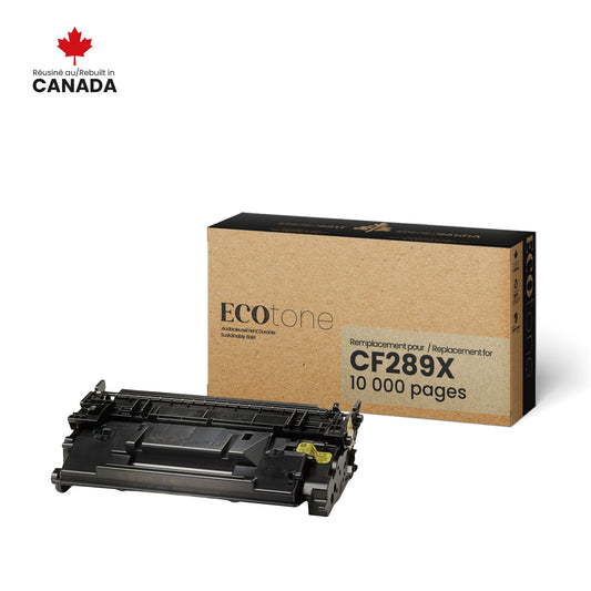 HP CF289X Reman Ecotone Noir 10K (Sans toner level)