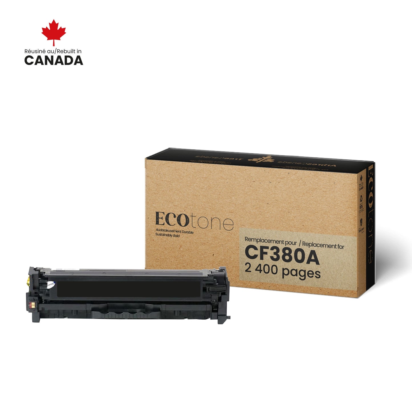 HP CF380A Reman Ecotone Black 2.4K