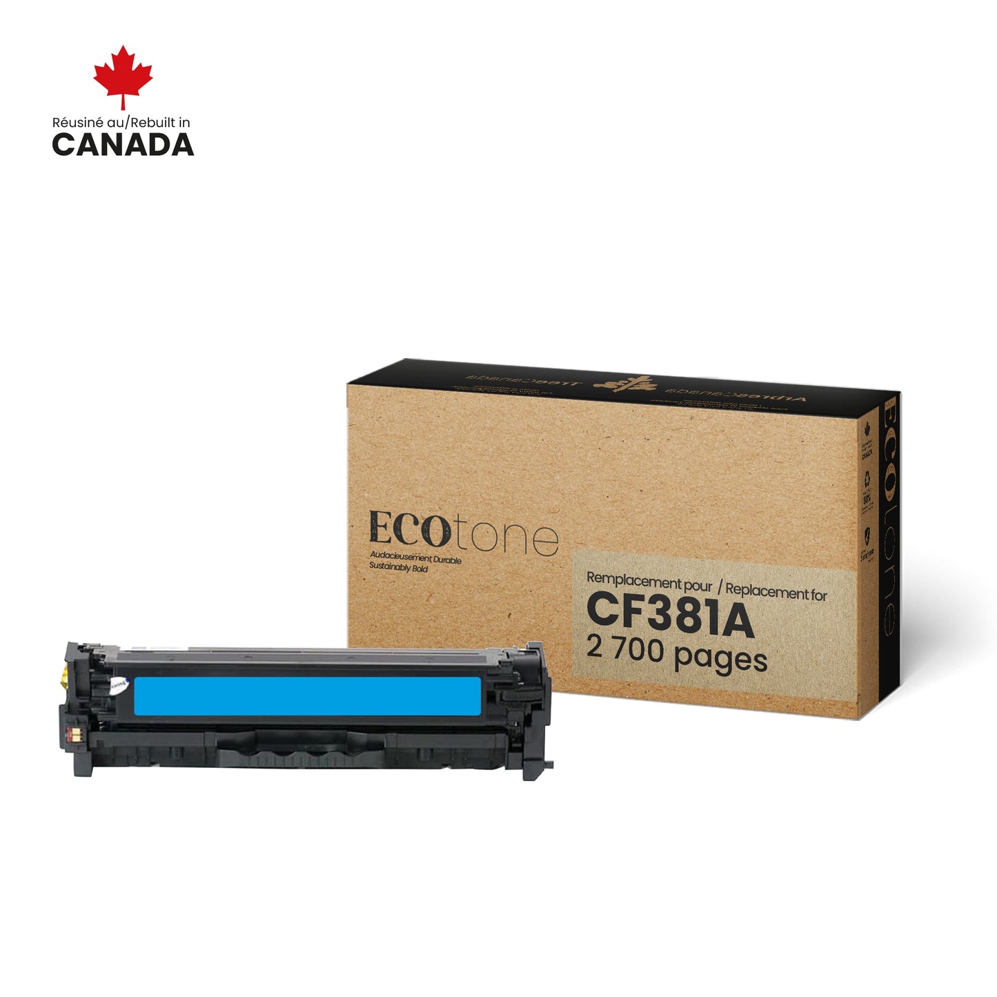 HP CF381A Reman Ecotone Cyan 2.7K