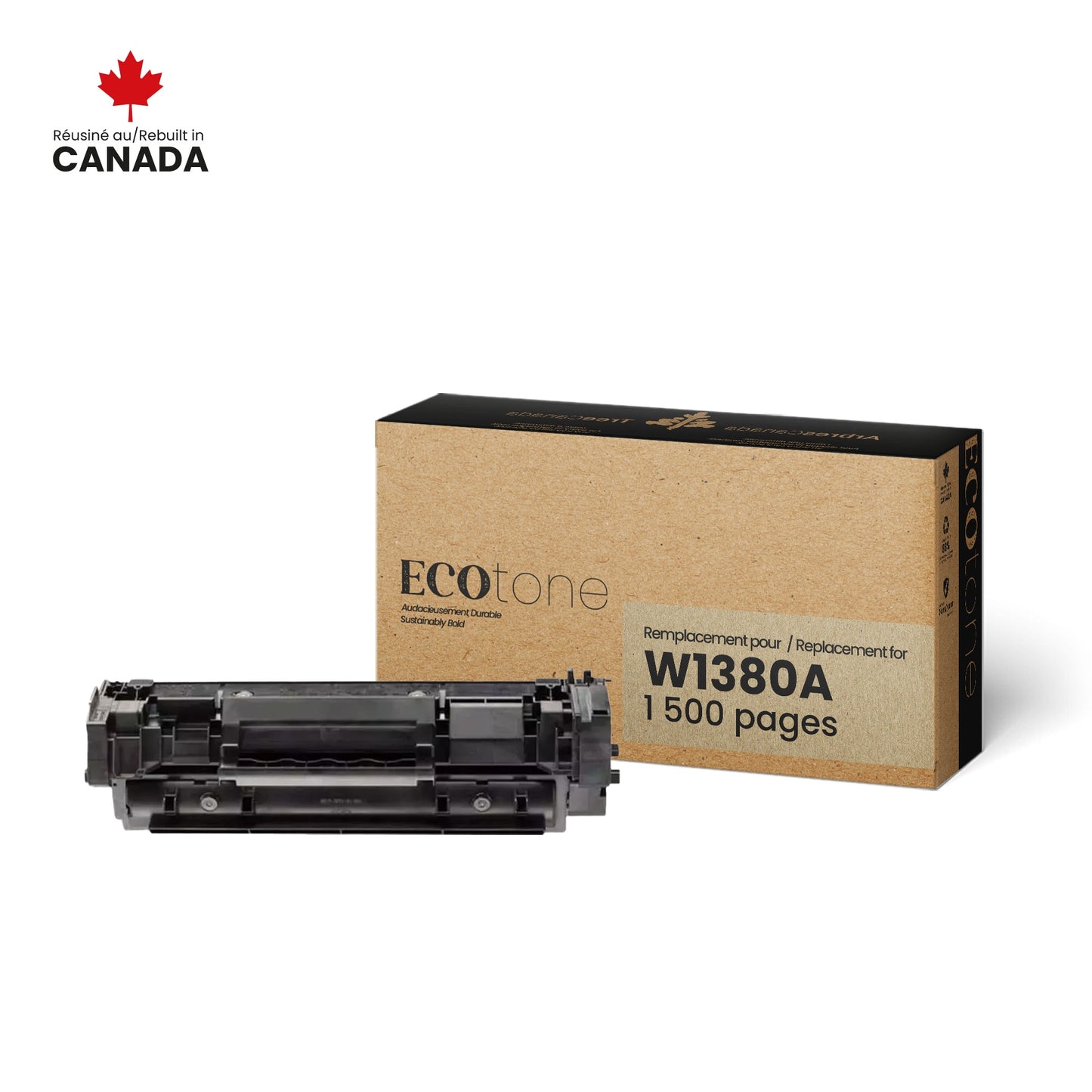 HP W1380A Reman Ecotone Black 1.5K (without toner level)