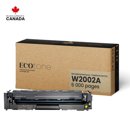 HP W2002A Reman Ecotone Jaune 6K (with toner level)