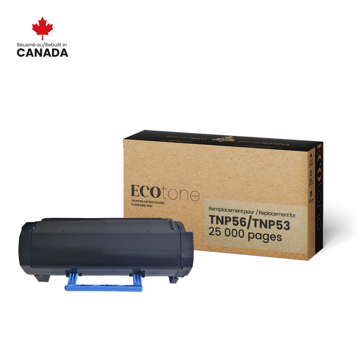 Konica TNP56/TNP53 Reman Ecotone Black 25K