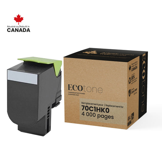 Lexmark 70C1HK0 Reman Ecotone Noir 4K