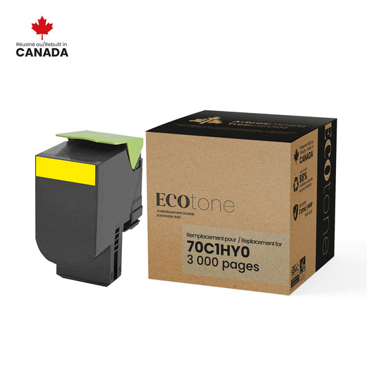Lexmark 70C1HY0 Reman Ecotone Jaune 3K