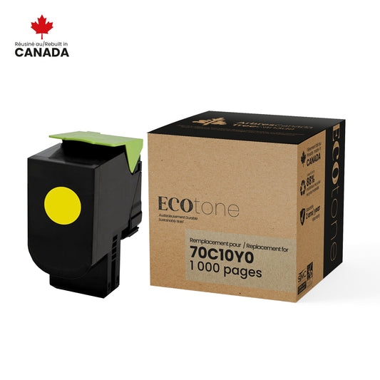 Lexmark 70C10Y0 Reman Ecotone Jaune  1K