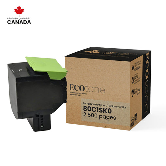 Lexmark 80C1SK0 Reman Ecotone Noir 2.5K