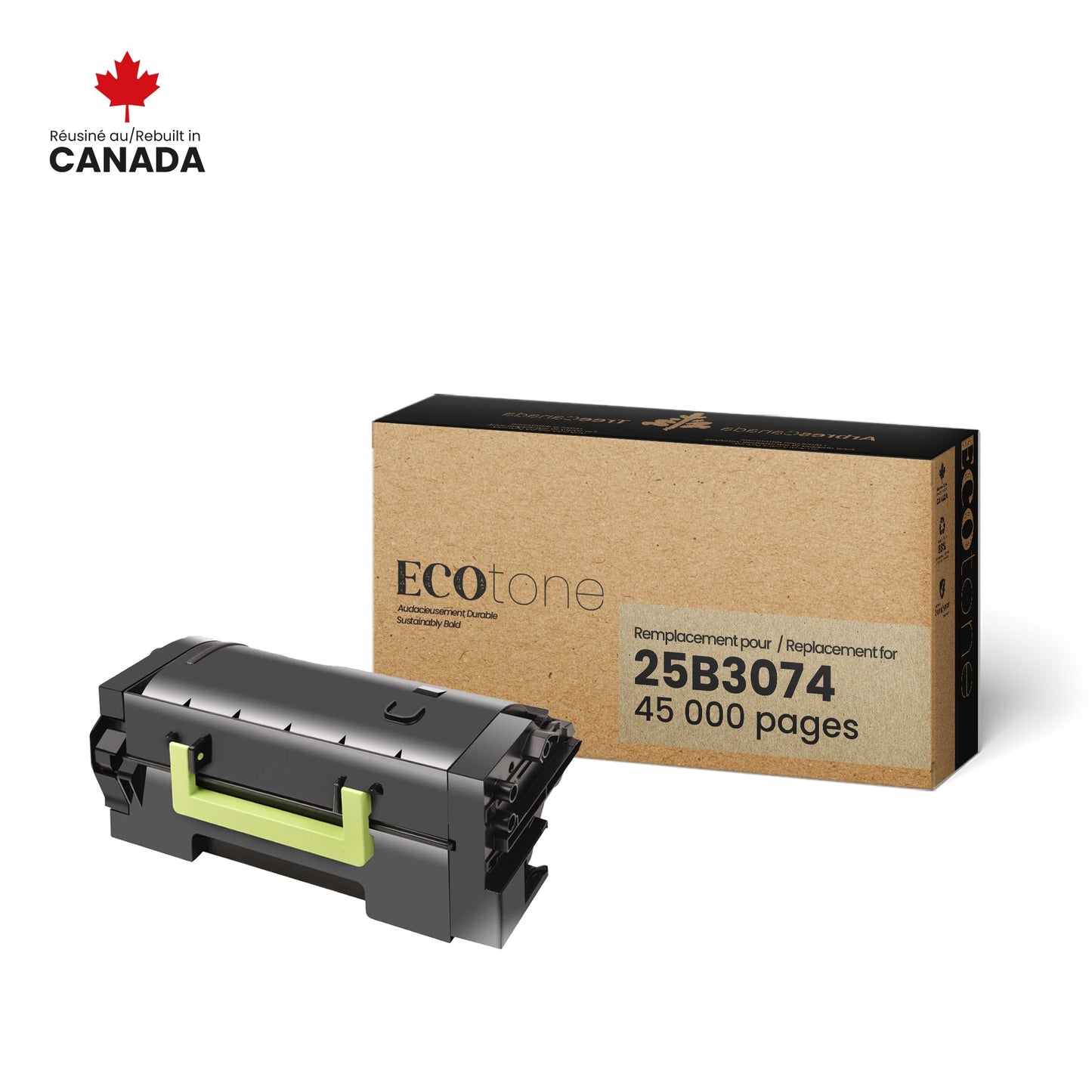 Lexmark 25B3074 Reman Ecotone Black 45K