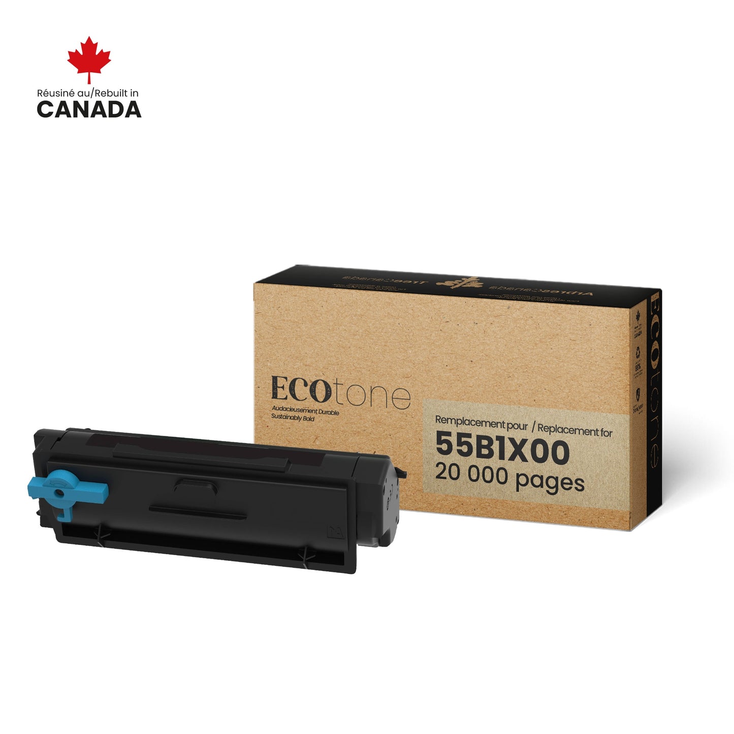 Lexmark 55B1X00 Reman Ecotone Black 20K