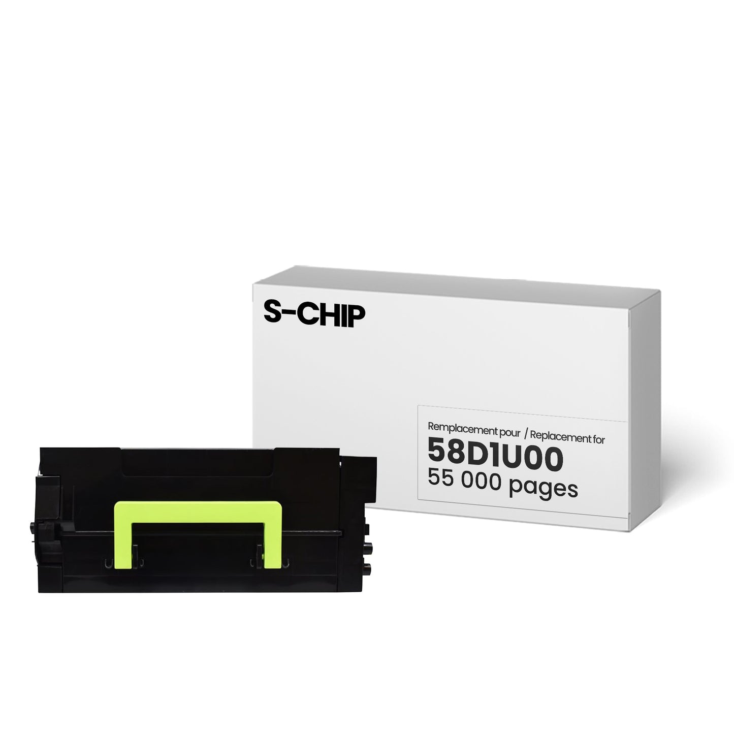 Lexmark 58D1U00 Reman White Label S-CHIP 55K