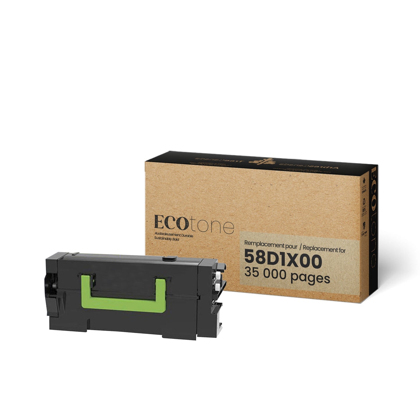 Lexmark 58D1X00 S-CHIP Reman Ecotone 35K