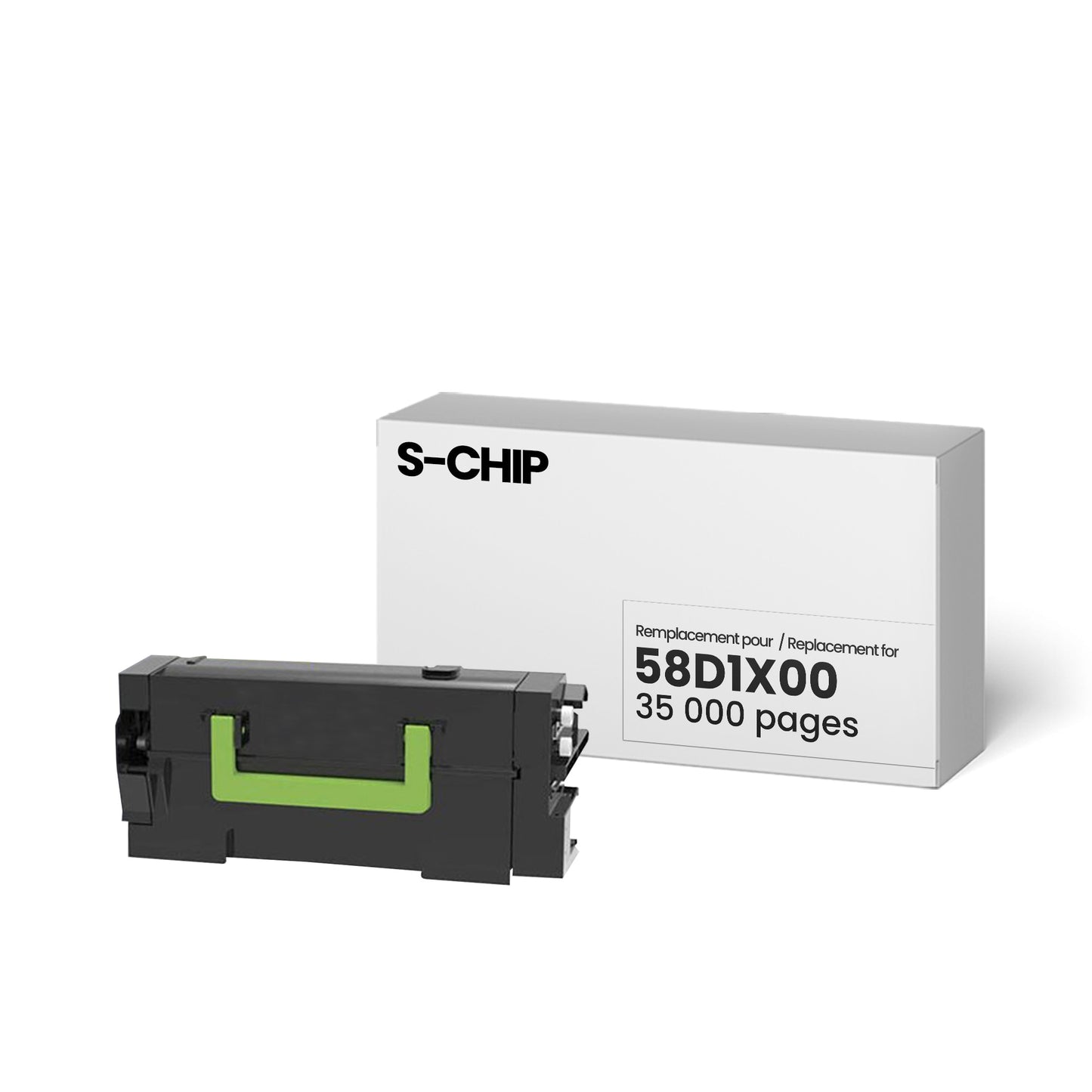Lexmark 58D1X00 Reman White Label S-CHIP 35K