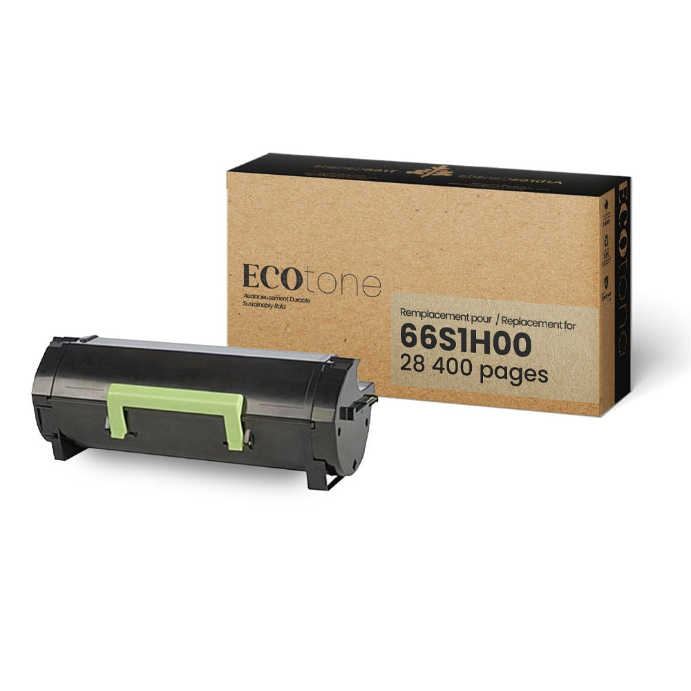 Lexmark 66S1H00 Reman Ecotone Black 28.4K