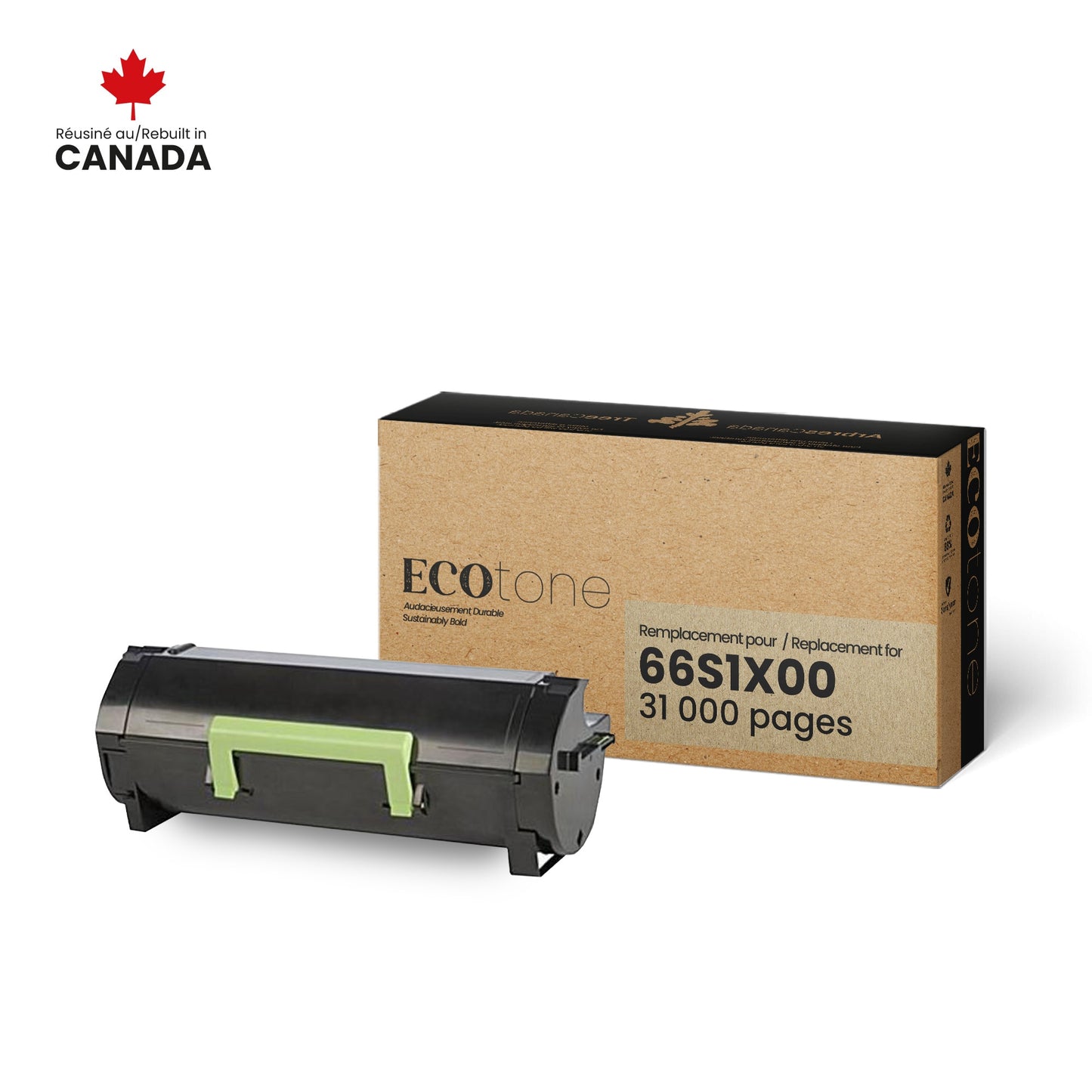 Lexmark 66S1X00 S-CHIP Reman Ecotone 31K