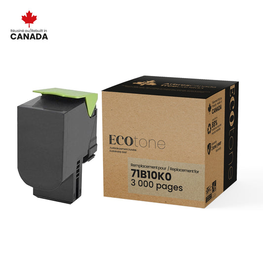 Lexmark 71B10K0 Reman Ecotone Noir 3K