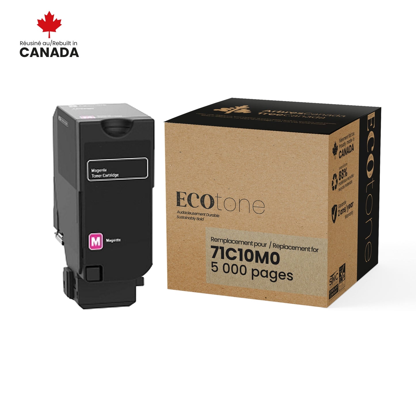 Lexmark 71C10M0 Reman Ecotone Magenta 5K