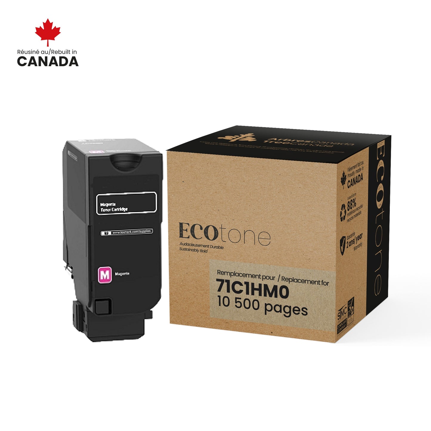 Lexmark 71C1HM0 Reman Ecotone Magenta 10.5K