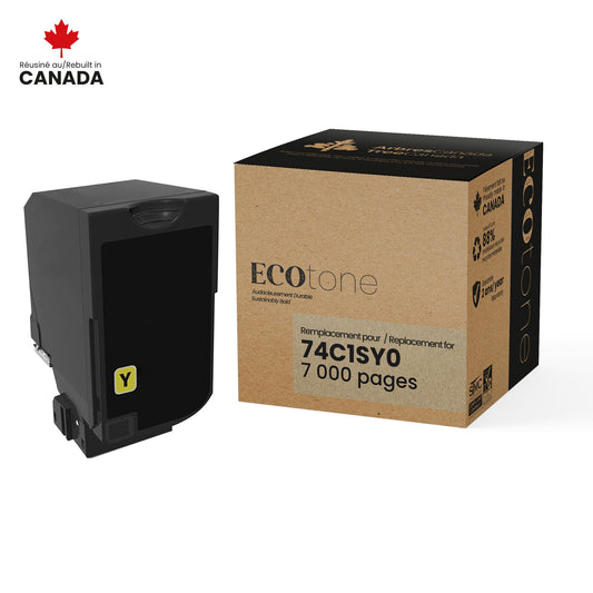 Lexmark 74C1SY0 Reman Ecotone Jaune 7K