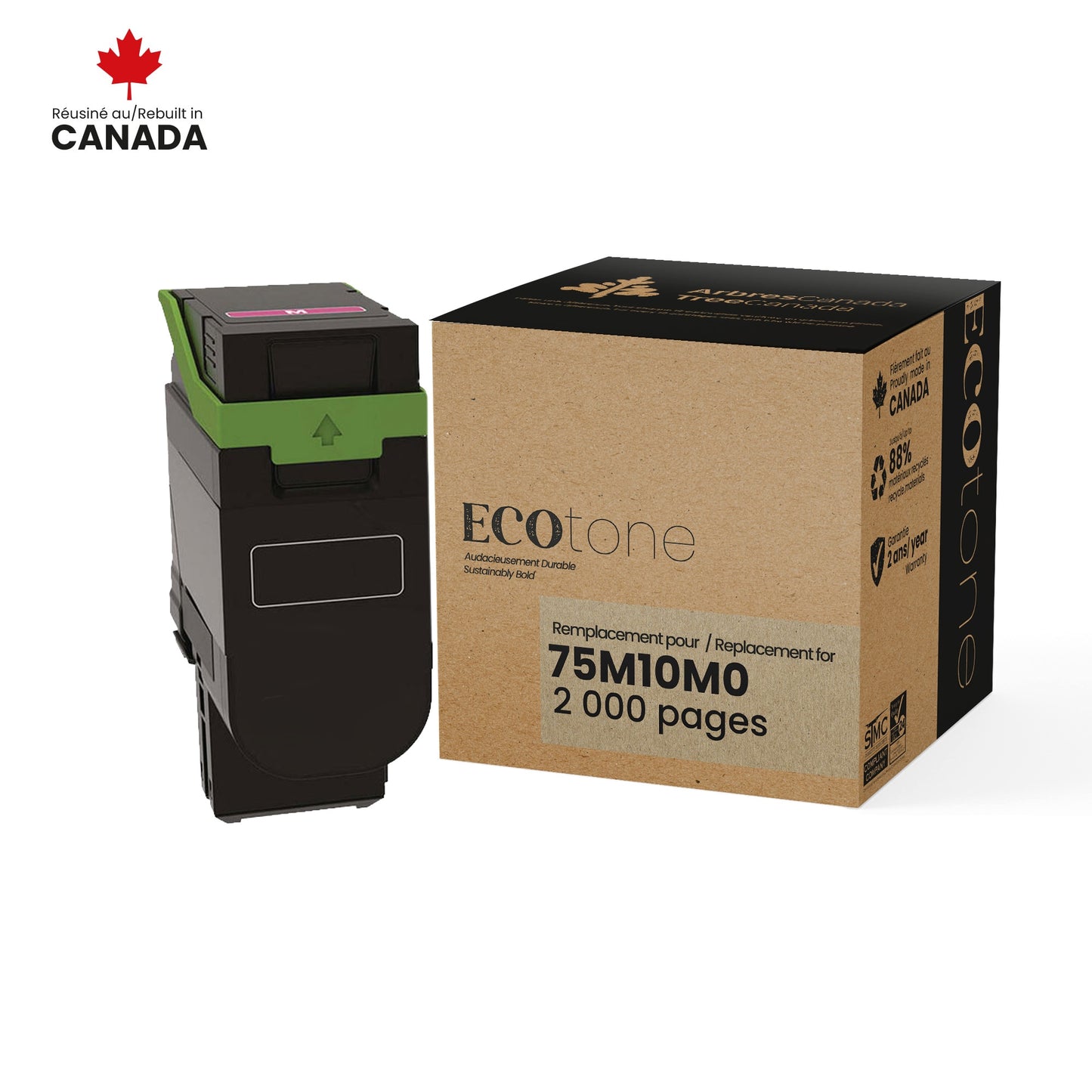Lexmark 75M10M0 Reman Ecotone Magenta 2K