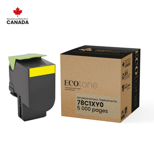 Lexmark 78C1XY0 Reman Ecotone Jaune 5K